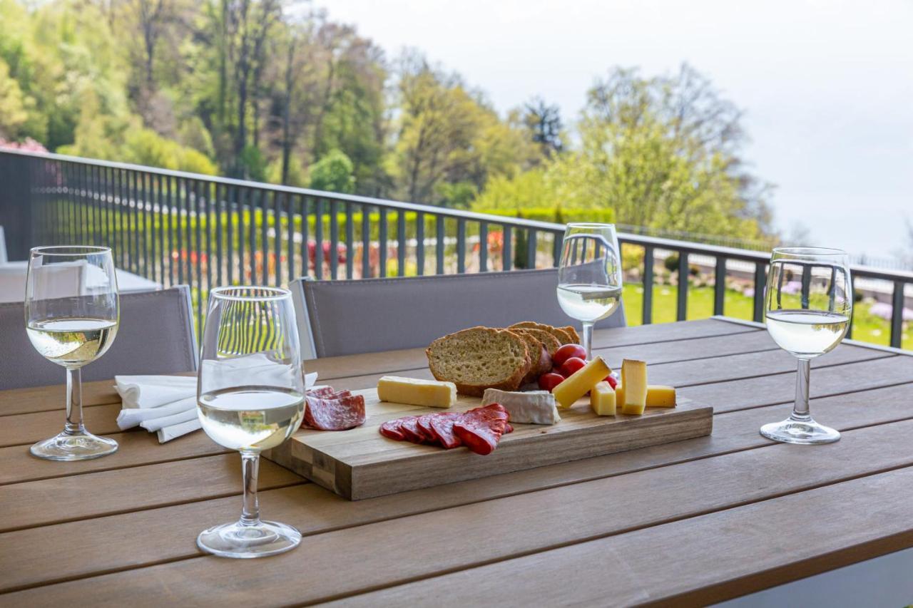 Les Terrasses De Lavaux 1 - Appartement De Luxe Avec Vue Panoramique Et Piscine Puidoux المظهر الخارجي الصورة
