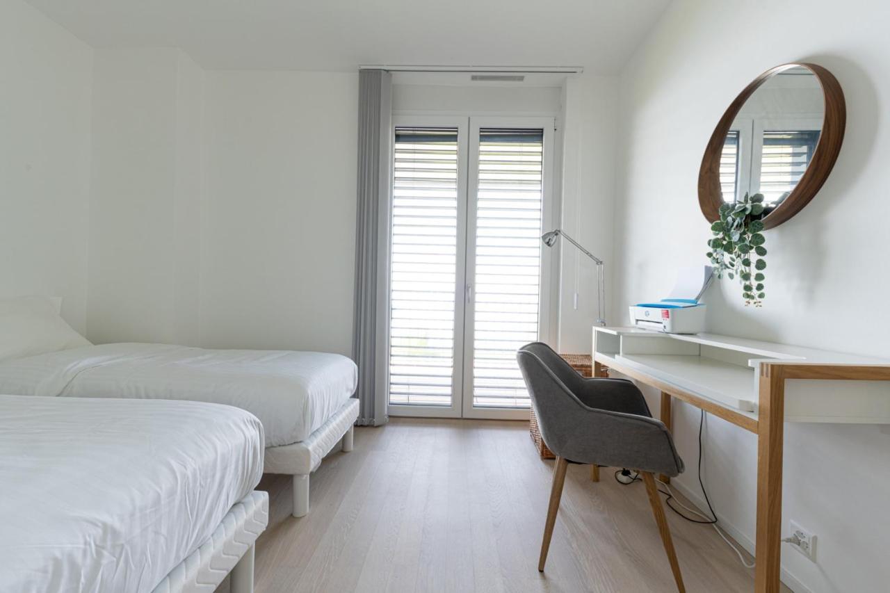 Les Terrasses De Lavaux 1 - Appartement De Luxe Avec Vue Panoramique Et Piscine Puidoux المظهر الخارجي الصورة