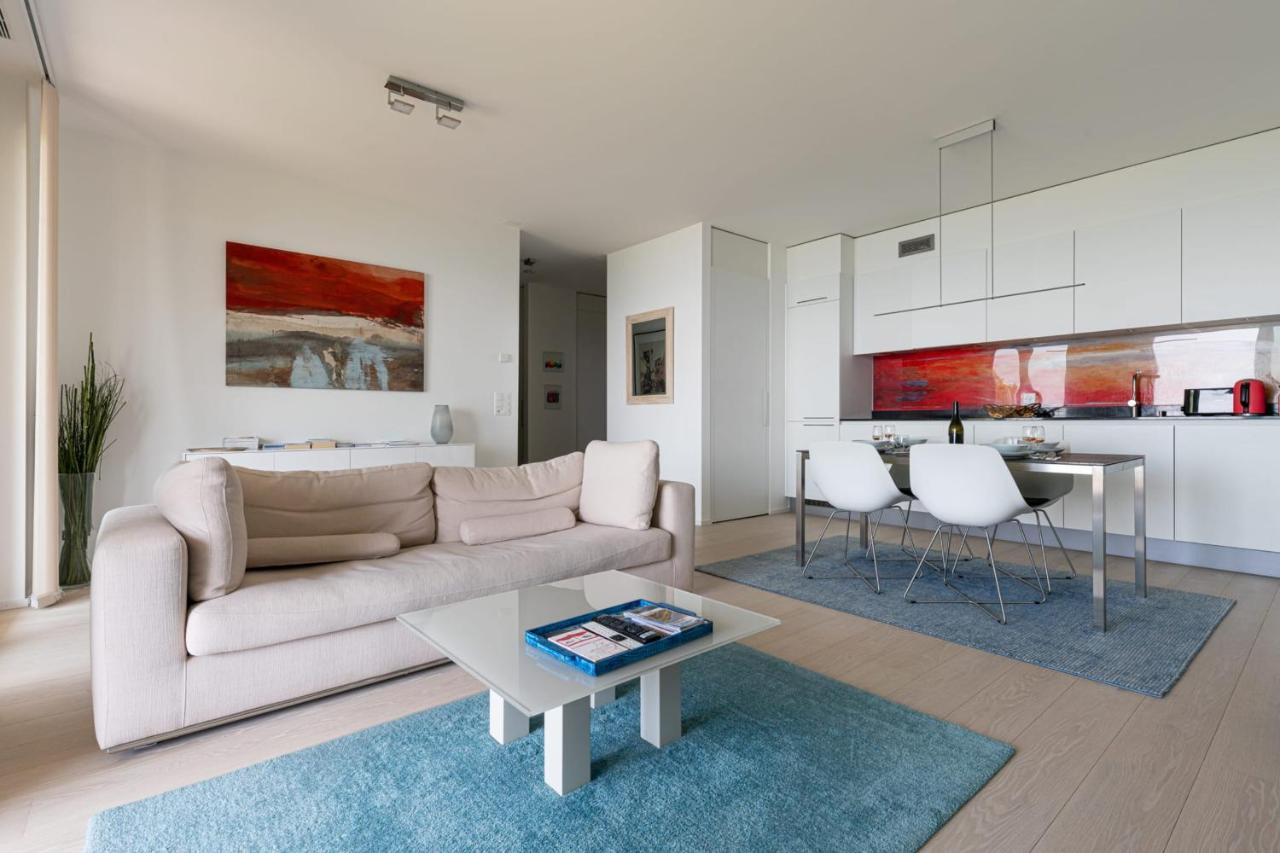 Les Terrasses De Lavaux 1 - Appartement De Luxe Avec Vue Panoramique Et Piscine Puidoux المظهر الخارجي الصورة