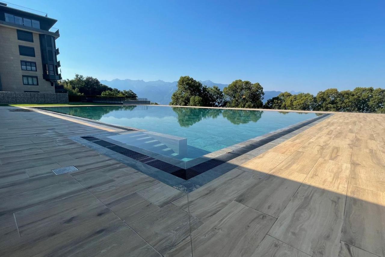 Les Terrasses De Lavaux 1 - Appartement De Luxe Avec Vue Panoramique Et Piscine Puidoux المظهر الخارجي الصورة