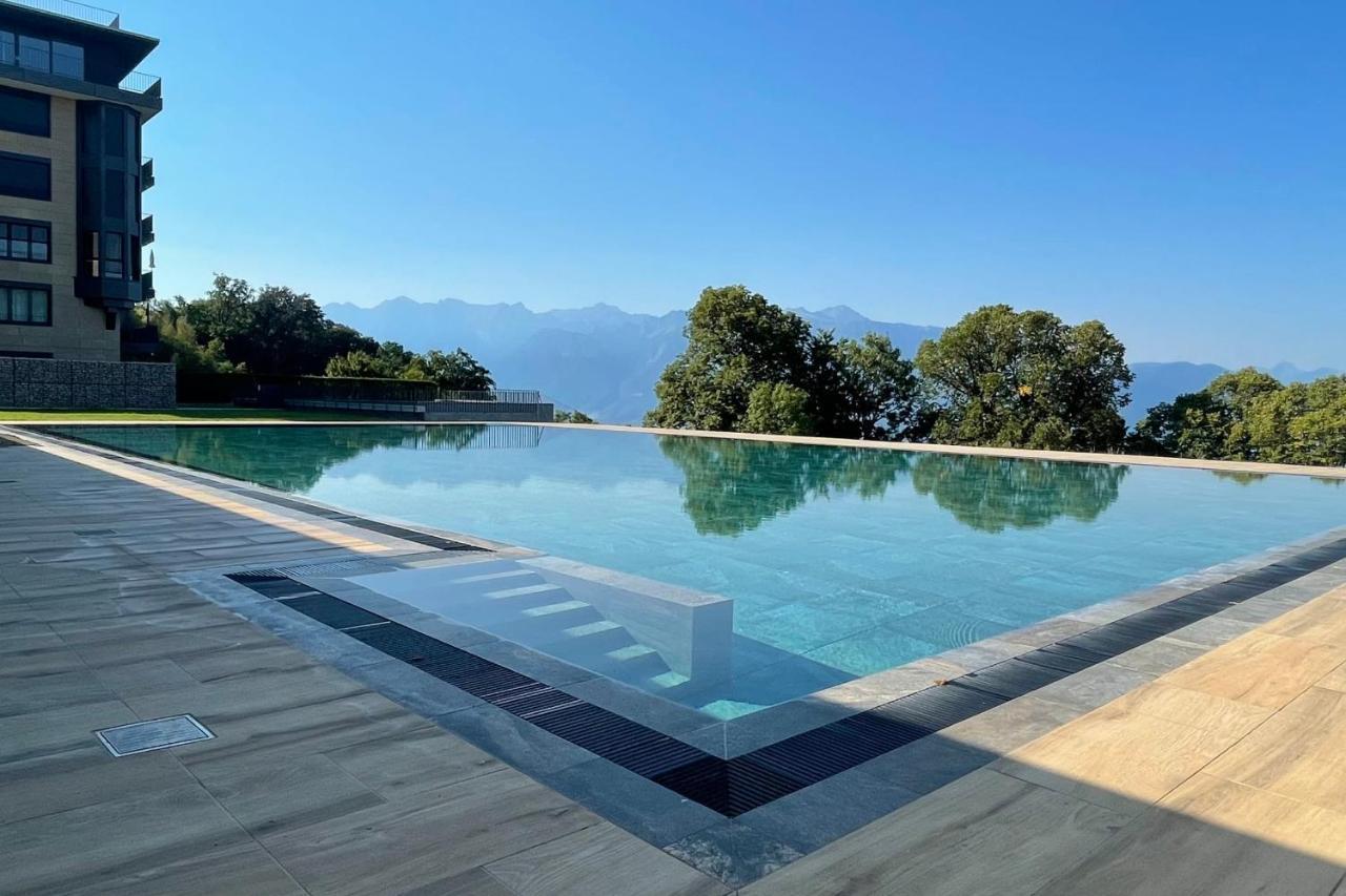 Les Terrasses De Lavaux 1 - Appartement De Luxe Avec Vue Panoramique Et Piscine Puidoux المظهر الخارجي الصورة